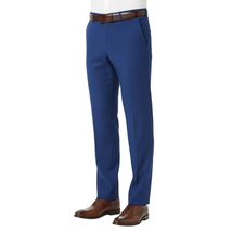 Men's Renoir Flat Front Suit Separate Pants Slim Fit Slacks 201-20 R. Blue image 8