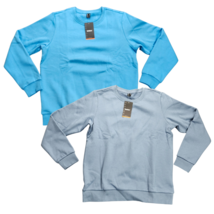 2pack TACVASEN Women&#39;s Blue Fleece Crewneck Pullover Sweatshirt Medium - $28.89