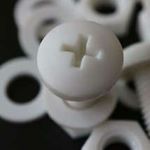 160x M3-M8 White Screws Plastic Nuts &amp; Bolts, Washers, Anti-Corrosion, PP - $111.30