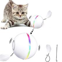 Interactive Cat Toy Automatic Rolling Pet Toy Led Laser Electronic Cat Toy Ball - £15.38 GBP