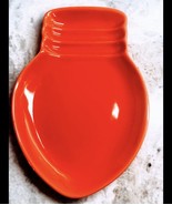 Orange Halloween Holiday Ceramic light Bulb Plate. - $13.45