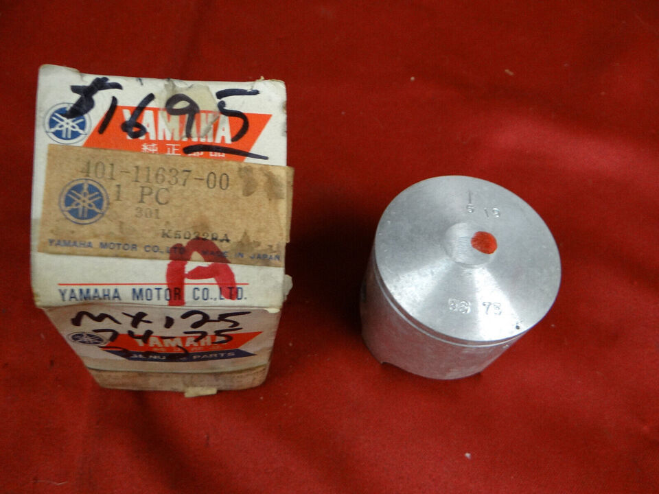 Yamaha Piston, 3rd OS, NOS 1974-75 MX125, 3Y1-14412-00-00 - $14.95