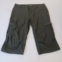 REI Co-op RN37249 Women’s Green Nylon Spandex Blend Cargo Shorts Size 10 (34×16) image 15