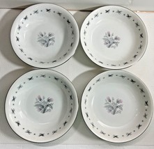 Vintage Seyei Japan Fine China Teresa 5 1/2&quot; Dessert Bowl ~ Set of 4 #2154 - £12.05 GBP