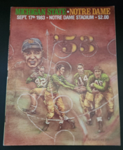 Vintage Notre Dame Football Program - Michigan State September 17, 1983 ... - £10.54 GBP