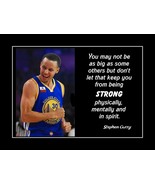 Inspirational Basketball Quote Poster Print Gift Steph Curry Strong Mind... - $31.17 CAD+