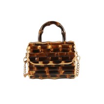 Long Chain Handmade Natural Wood Handbag - £92.32 GBP