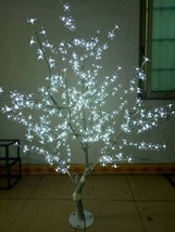 5ft 480pcs LED Cherry Tree Light Wedding Home Decor White Outdoor Christmas Tree - £310.89 GBP