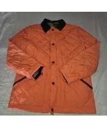 Polo Ralph Lauren Quilted Barn Boys XL Jacket Chore Coat Orange  Corduro... - $35.70