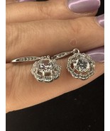 Moissanite Round Dangle Hook Earrings - $54.90 CAD