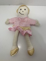 Egmont Toys princess hand puppet small pink satin dress queen doll yarn ... - $9.89