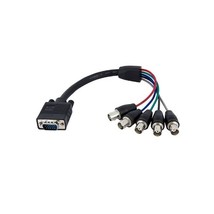 Star Tech.Com Coax HD15 Vga To 5 Bnc Rgbhv Monitor Cable M/F - 1 Feet (VGABNCMF1) - $26.00