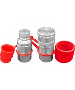 1/2&quot; Npt Flat Face Hydraulic Quick Connect Couplers/Couplings Set, Decoh... - $44.99