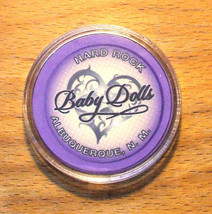 (1) Hard Rock Casino Roulette Chip - Purple - Baby Dolls -Albuquerque,Ne... - £6.26 GBP