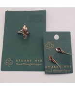 Stuart Nye Calla Lily Earrings and Ring Copper and Sterling Silver - $136.77 CAD