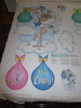 3639. Daisy Kingdom Bundle Of Joy Cotton Fabric Door PANEL- Approx. 33&quot; X 55&quot; - £6.30 GBP