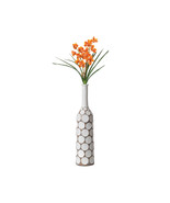 Uniquewise 6.25 x 26 in. Carved Divot Bubble Design with Tall Neck Decor... - $224.03 CAD