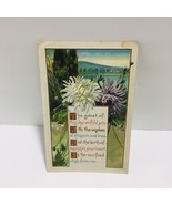 Antique 1913 A Joyous Post Card Flowers Embossed Lake Trees Flowers Posted - £11.20 GBP