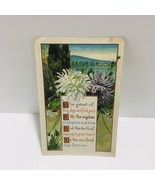 Antique 1913 A Joyous Post Card Flowers Embossed Lake Trees Flowers Posted - $19.41 CAD