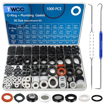1000PCS 18 Size O Ring Kit+Rubber Washers Assortment Kit for Plumbing Fa... - £30.77 GBP
