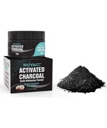NEW NUVA Dent Activated Charcoal Organic Coconut White Teeth Whitening P... - £7.90 GBP