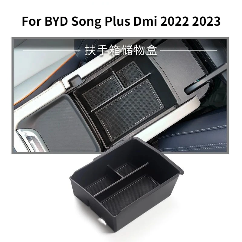 For BYD SONG PLUS DM-i EV 2021 2022 Car Central Armrest Storage Box Content - $22.75+