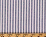 Stripe Seersucker Blue White Cotton Fabric By the Yard D162.22 - £6.28 GBP