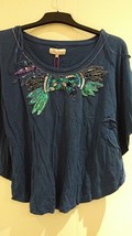 Womens Tops - Be Beau Size 10 cotton Blue Top - $18.00