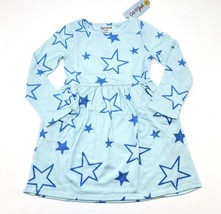 Girls Cat &amp; Jack Blue Stars Long-Sleeve Dress, Size XS (4/5) - $9.90