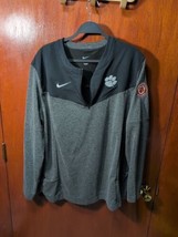 Clemson Tigers Leadership Academy Nike On Field Jacket 1/4 Zip Mens XL B... - $39.59