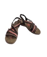 Skechers Women Shoes Brown Pink 8 M Memory Foam Strappy Slingback Casual... - $37.78 CAD