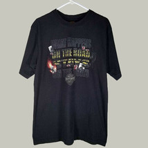 Harley Davidson Shirt Mens Large Black What Happens On The Road Casual - $14.96