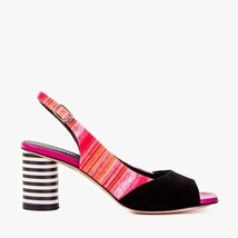 The Spectrum Multicolor Block Heel Leather Women Slingback Sandal image 8