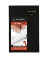 AT-A-GLANCE Fine Diary 2026, Weekly &amp; Monthly, Pocket Size, Black (72-01... - €14,39 EUR