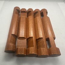 Lincoln Logs Wooden 2 Notch Logs Lot of 5 - £11.21 GBP