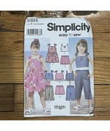 UNCUT Simplicity 5984 Ruffle Summer Sun Top Dress Shorts Crop Pant 2 3 4... - $9.94