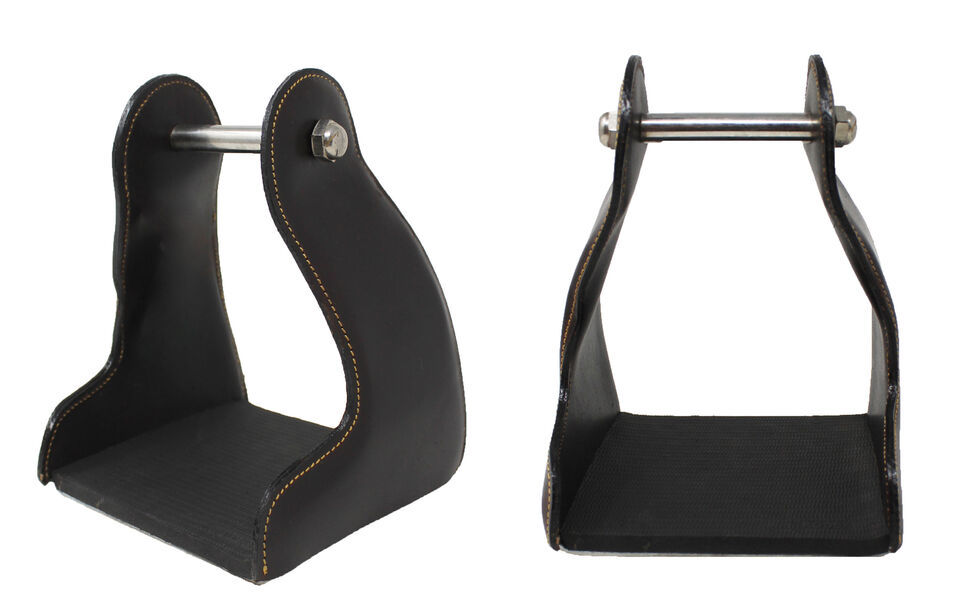 5-1/4&quot; W Lightweight Aluminum Endurance Aussie Saddle Stirrups 109ST340BR - $49.49