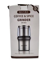 Secura Electric Coffee Grinder and Spice Grinder with 2 Stainless Steel Blades R - £33.59 GBP