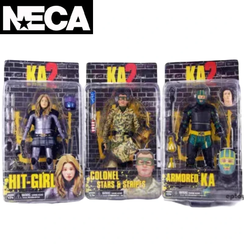 In Stock Neca Original Kick Ass Armored Ka Hit Girl Colonel Stars 7 Inches Doll - $60.15+