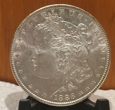 1886-P MORGAN DOLLAR UNCIRCULATED SILVER. Fresh out the roll!   20200150G - £111.90 GBP