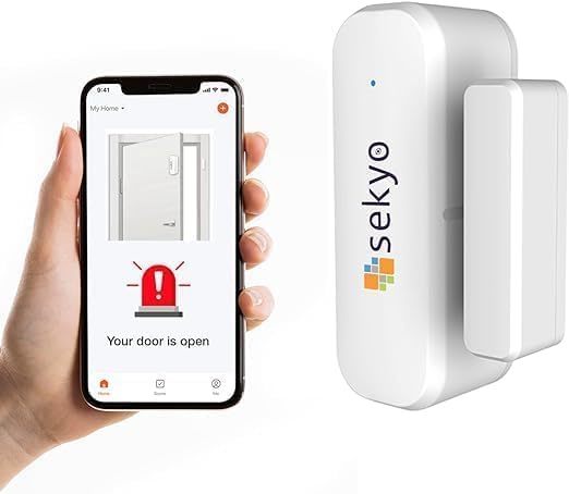 Smart Wifi Door Window Sensor Detector Alarm | Free App Alert, Compatibl... - $35.94
