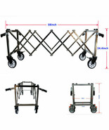Stainless flexible Funeral Church Truck with 4 handle 58*23*24.4 in - $482.37 CAD