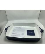 New Dansk Kobenstyle  Blue Enamel  Lasagna Baking Pan Large Baker - $2,051.28 MXN
