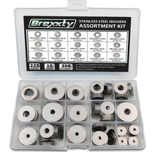 Flat Washers for Screws &amp; Bolts — 225 Pcs Fender Washer Assortment in 15... - £26.90 GBP