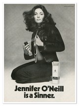 Lanvin My Sin Perfume Jennifer O&#39;Neill Vintage 1972 Full-Page Magazine Ad - $9.70