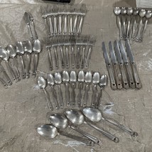 1847 Roger Brothers Silver Plate Eternally Yours 49 Pieces Forks Spoons ... - $197.99
