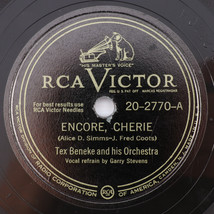 Tex Beneke – Encore, Cherie / Saturday Date - 1947 Jazz 10&quot; 78 rpm 20-2770 - $14.24