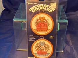 Vogart Crafts Counted Cross Stitch Kit NIP Decorator Doubles Basket Frui... - $18.49
