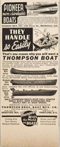 1937 Print Ad Thompson Brothers Boat Peshtigo,Wisconsin Cortland,New York - £6.43 GBP