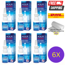 6 X Aqua Maris Classique 30ml 100% Naturel Nasal Spray pour Irrité &amp; Sec... - $129.80